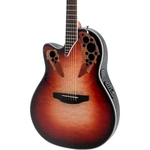 Ovation CE44LX-1R-G Celebrity Elite + Mid-depth Left-handed A/e Guitar Ruby Brst. Fixed Price $627.00.