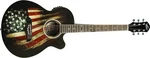 Oscar Schmidt 6 String OG10CE Cutaway Acoustic-electric Guitar, Usa Flag.... Fixed Price $349.86.