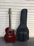 Ovation CS24-RR Celebrity Series Ruby Red Acoustic-electric Guitar (A1G011117). Fixed Price $339.00.