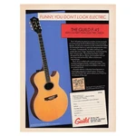 Guild F-45 Acoustic And Electric Guitar Vintage Magazine Print Ad 1984. Fixed Price $12.99.