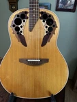 1998 Left Handed Ovation Elite Model L718 Guitar. Fixed Price $850.00.