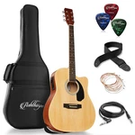 Full-size Dreadnought Cutaway Acoustic-electric Guitar Bundle-premium Tonewoods. Fixed Price $119.99.