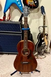 Sawtooth Mahogany Series Parlor Acoustic Electric Guitar With Chromacast Hard. Fixed Price $619.99.