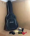 Donner DAG-1CB Acoustic Blk Guitar Full Size Cutaway + Bag Strap Tuner Capo **. Fixed Price $124.99.