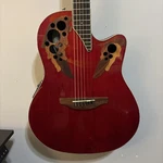 Ovation Celebrity Elite CE48-RR A/e Guitar Ruby Red Near Mint Condition. Fixed Price $260.00.