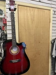 Ashthorpe C85 Acoustic Guitar In Red. Fixed Price $199.00.
