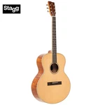 Stagg Series Orchestra Flamed Mahogany Back/sides Acoustic Guitar SA45 O-fm. Fixed Price $259.99.