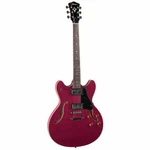 Johnson JS-500-RC Grooveyard Semi-hollowbody Electric Guitar, Cherry Red. Fixed Price $449.99.