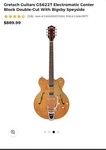 Gretsch G5622T Electromatic Center Block Double Cut Electric Guitar (speyside). Fixed Price $550.00.