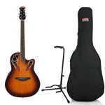 Ovation Celebrity Elite Super Shallow Acoustic-electric Guitar, Sunburst W/ Gig. Fixed Price $574.00.