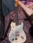Gearit Electric Guitar White 6 W/ Amplifier Picks Strings Stickers Strap. Fixed Price $93.00.
