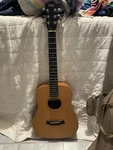 Baby Mahogany Acoustic Dreadnought Guitar (BT2) With Gig Bag And Accessories. Fixed Price $295.00.