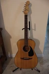 Fender Avalon Natural Vintage Acoustic Guitar-with Hard Case Shown. Fixed Price $295.00.