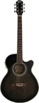 Oscar Schmidt OG10CEFTB-A Folk Cutaway Acoustic Electric Guitar. Trans Black. Fixed Price $327.99.