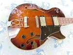 Iyv IJZ-300 Set Neck Arch Top Semi- Hollow, Body & Binding, Really Nice. Fixed Price $199.99.