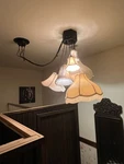 Handcrafted One Of Kind Chandelier. Fixed Price $400.00.