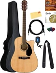 Fender CD-60SCE Dreadnought Acoustic-electric Guitar Natural W/ Gig Bag. Fixed Price $349.99.