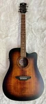 Luna Art Vintage Dreadnought Cutaway Solid Top Acoustic Electric Guitar. Fixed Price $249.00.