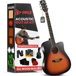 Pyle 41" Full-size Acoustic Guitar Kit-cutaway Body W/ Accessory. Fixed Price $85.99.