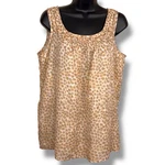 Medium Ann Taylor Loft Animal Print Sleeveless Blouse Top Beige White. Fixed Price $10.99.