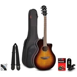 Yamaha APX600FM Acousticelectric Guitar Pack Tobacco Brown Sunburst. Fixed Price $579.99.