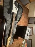 Bridgecraft Bass Guitar 46 With Amp. Fixed Price $375.00.