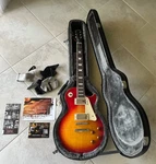 Epiphone Les Paul Standard Plustop Pro Electric Guitar Heritage Cherry Sunburst. Fixed Price $450.00.
