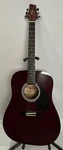 Stagg Handmade Western Red Acoustic Guitar SW203TR & Gig Bag. Fixed Price $40.00.