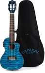 Lanikai Qm-blcec Concert Ukulele With Cutaway & Electronics Blue Stain. Fixed Price $499.00.