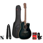 Yamaha A1M Cutaway Dreadnought Acousticelectric Guitar Pack Transparent Black. Fixed Price $749.99.
