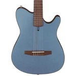 Ibanez FRH10N Thinline A/e Classical Guitar, Spruce Top, Indigo Blue Metallic. Fixed Price $529.99.