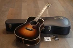2011 Gibson Custom Shop Songwriter Dlx Acoustic Guitar Sunburst + Ohsc. Fixed Price $3995.00.