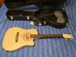 1987 Washburn SBF-24 Electric Guitar Arctic White W/case. Fixed Price $600.00.