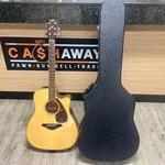 Yamaha FGX720SC 6 String Solid Top Acoustic Electric Guitar With Hard Case. Fixed Price $329.24.