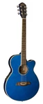 Oscar Schmidt OG8CETBL-A Folk Cutaway Acoustic Electric Guitar. Trans Blue. Fixed Price $400.00.