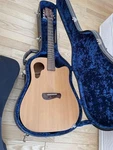 Acoustic Guitar Tacoma DM8C Natural S/n E2425D10 With Original Hard Case. Fixed Price $1880.00.
