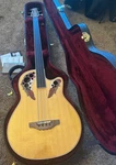 Ovation B768-X Elite 4 String Acoustic Electric Fretless Bass Guitar 1995. Fixed Price $1395.00.