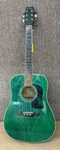 George Washburn Dreadnought 6 String Acoustic Guitar Green. Fixed Price $149.99.