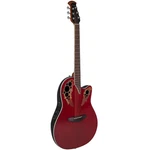 Ovation CE48-RR Celebrity Elite Super Shallow Acoustic Electric Guitar, Ruby Red. Fixed Price $574.04.