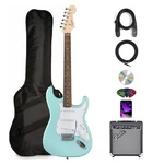 Electric Guitar Stratocaster Daphne Blue 10G Amp Bundle Fender Squier Frontman. Fixed Price $439.99.