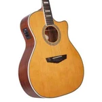 D'angelico Premier Gramercy Acoustic Electirc Guitar, Ovangkol, Vintage Natural,. Fixed Price $599.99.