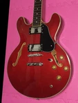 Semi-acoustic Electric Guitar Fullerton ES-335 Red Birdseye Neck. Fixed Price $1649.00.