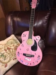 Main Street Guitar MAS38PNK Inch Acoustic Cutaway Finish Cool!. Fixed Price $74.99.