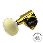Takamine TP0518 Guitar Tuning Keys, Gotoh SG301 (6 Pcs) - Gold W. Pearl Button. Fixed Price $126.35.