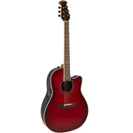 Ovation Timeless Balladeer Acoustic Electric Guitar, Cherry Burst. Fixed Price $1128.00.