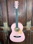 Johnson JG-100 Full Size Folk Steel String Acoustic Student Guitar Pink. Fixed Price $115.00.