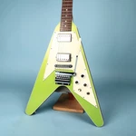 2005 Gibson Green Flying V Electric Guitar W/ Tremolo. Fixed Price $1495.00.