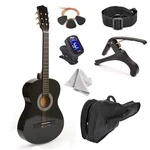 30" Wood Guitar With Case And Accessories For Kids/girls/boys/beginners (black). Fixed Price $70.99.