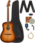 Fender Redondo Classic Acoustic-electric Guitar Aged Cognac Burst W/ Gig Bag. Fixed Price $829.99.