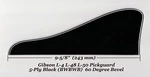 L-48 L-50 Pickguard 5-PLY Black 60 Deg Edge Made For Gibson Guitar Project. Fixed Price $64.99.